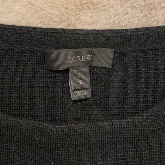 J. Crew black leather pocket sweater - Picture 8 of 8